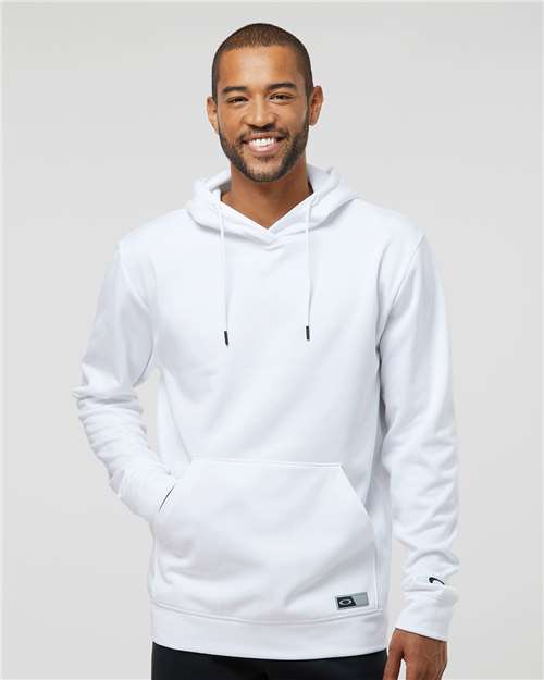 Oakley FOA402994 Men's Team Issue Hydrolix Hooded Sweatshirt - White - model front