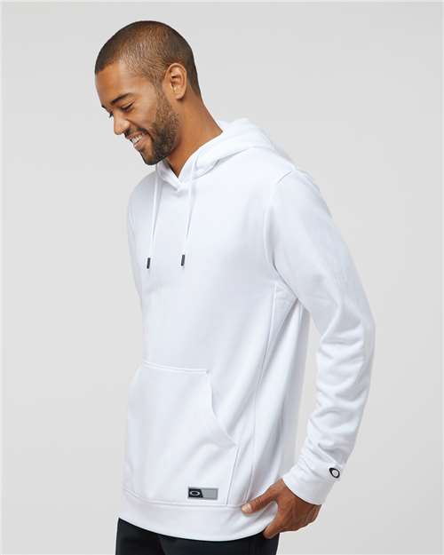 Oakley FOA402994 Men's Team Issue Hydrolix Hooded Sweatshirt - White - model side