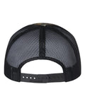Richardson 112P Printed Trucker Cap - Mossy Oak Country DNA/ Black - back