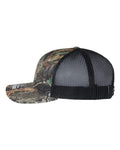 Richardson 112P Printed Trucker Cap - Mossy Oak Country DNA/ Black - side