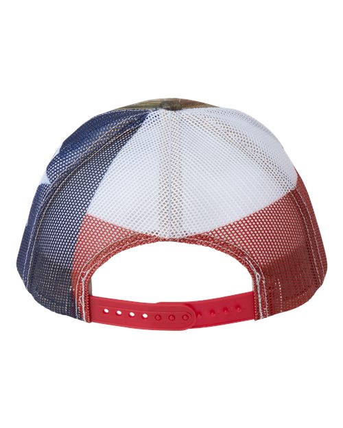 Kati S700M Printed Mesh Trucker Cap - All Purpose/ Texas Flag - back