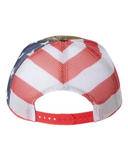 Kati S700M Printed Mesh Trucker Cap - All Purpose/ USA Flag - back