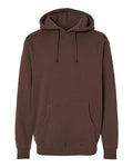Independent Trading Co. IND4000 Heavyweight Hooded Sweatshirt - Brown - flat front
