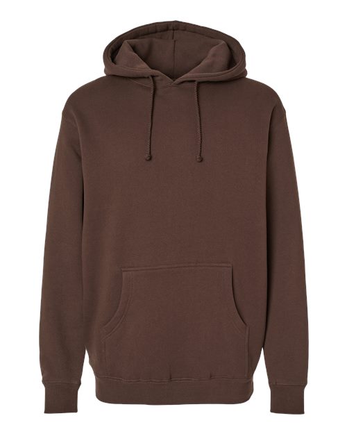 Independent Trading Co. IND4000 Heavyweight Hooded Sweatshirt - Brown - flat front