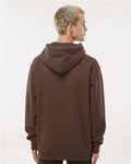 Independent Trading Co. IND4000 Heavyweight Hooded Sweatshirt - Brown - model back