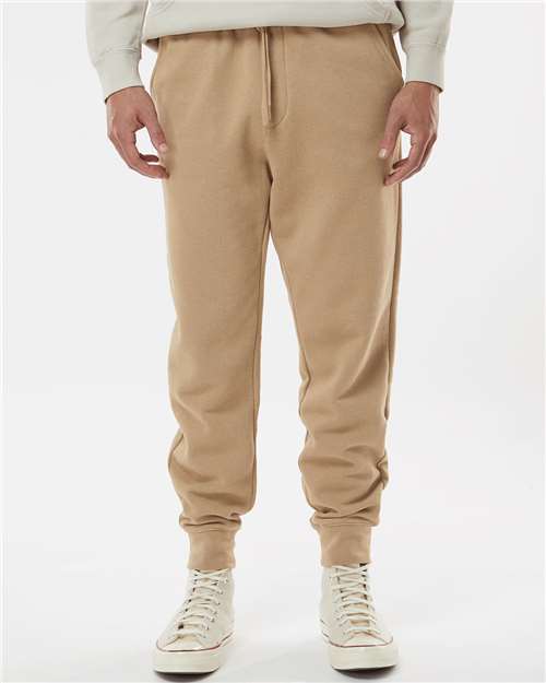 Independent Trading Co. IND20PNT Midweight Fleece Sweatpants - Sandstone - model front