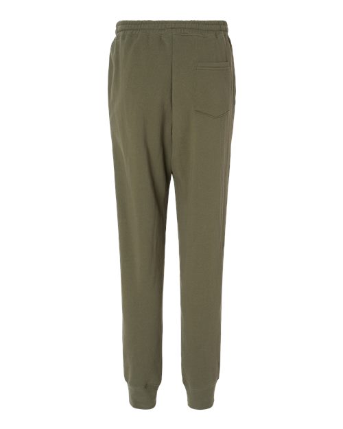 Independent Trading Co. IND20PNT Midweight Fleece Sweatpants - Army - back