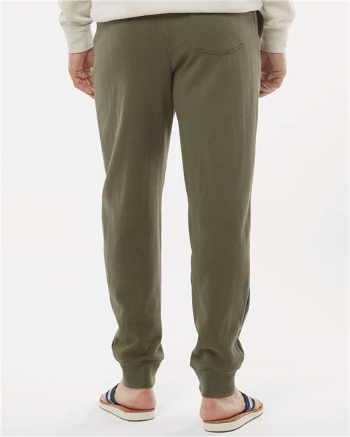 Independent Trading Co. IND20PNT Midweight Fleece Sweatpants - Army - model back