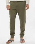 Independent Trading Co. IND20PNT Midweight Fleece Sweatpants - Army - model front