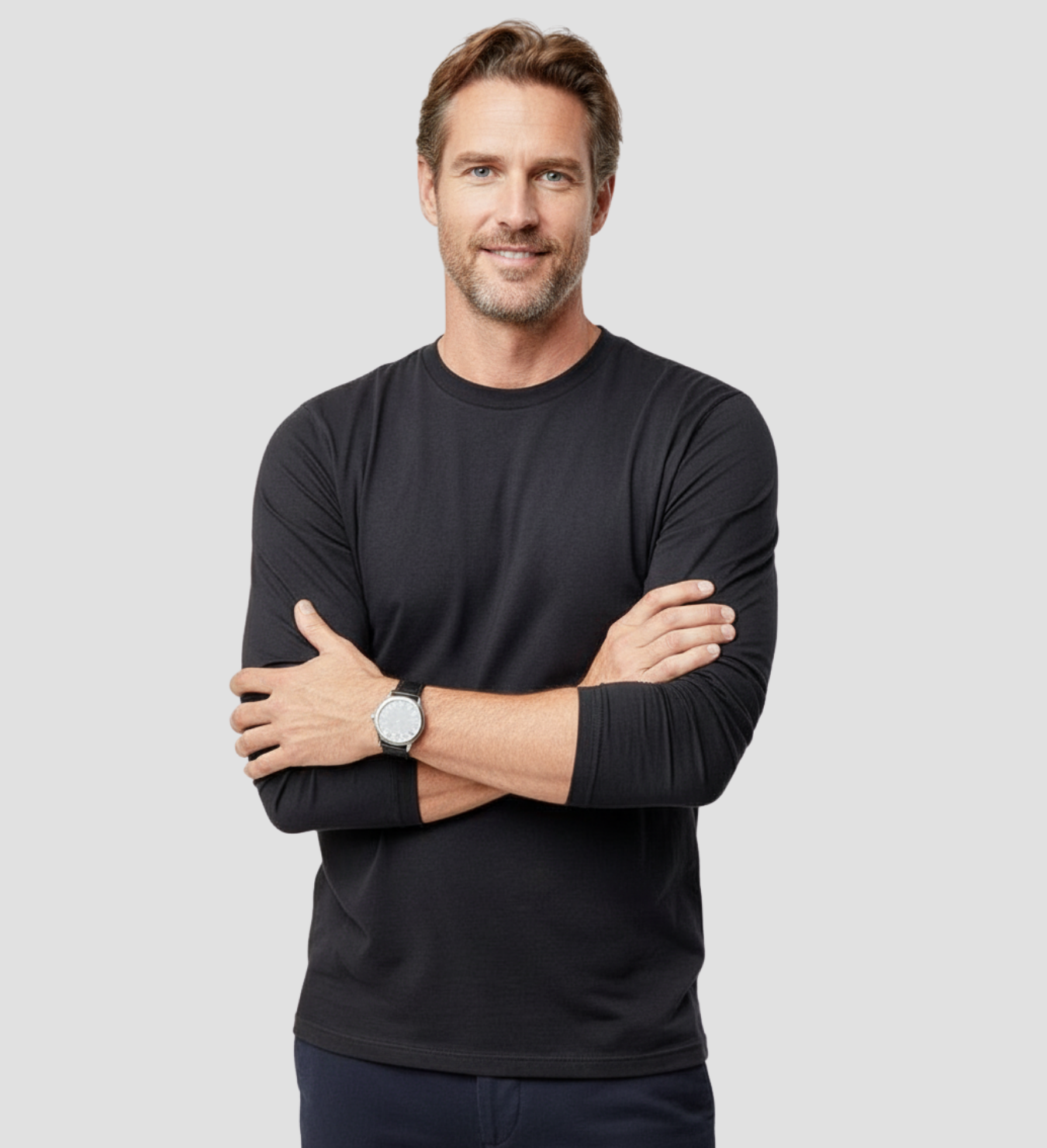 Classic Crew Long Sleeve T-Shirt 6-Pack, back view