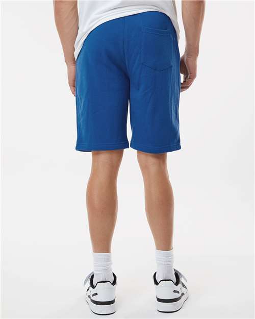 Independent Trading Co. IND20SRT Men's Midweight Fleece Shorts - Royal - model back