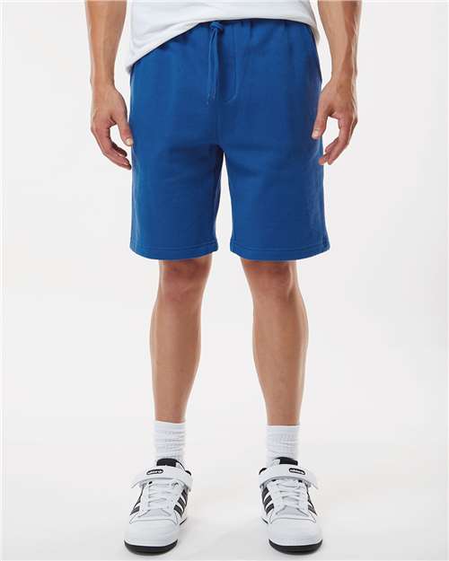 Independent Trading Co. IND20SRT Men's Midweight Fleece Shorts - Royal - model front