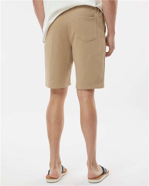 Independent Trading Co. IND20SRT Men's Midweight Fleece Shorts - Sandstone - model back