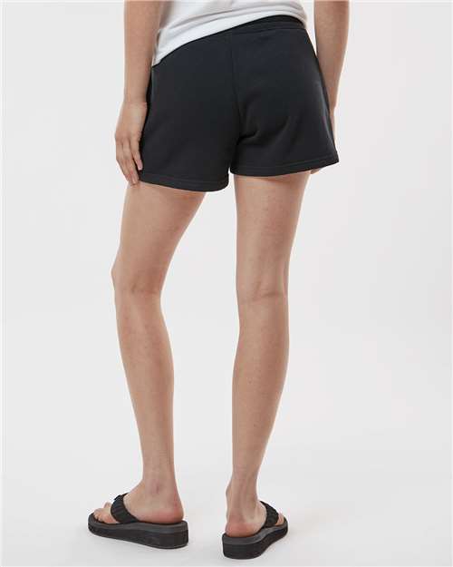 Independent Trading Co. PRM20SRT Women’s Lightweight California Wave Wash Fleece Shorts - Black - model back