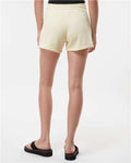 Independent Trading Co. PRM20SRT Women’s Lightweight California Wave Wash Fleece Shorts - Bone - model back