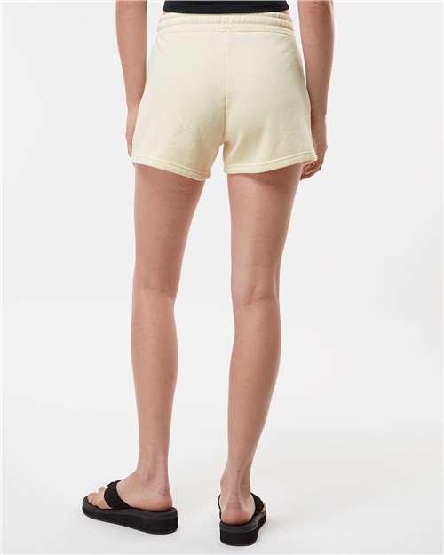 Independent Trading Co. PRM20SRT Women’s Lightweight California Wave Wash Fleece Shorts - Bone - model back