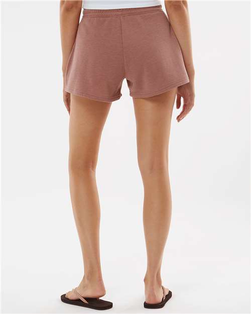 Independent Trading Co. PRM20SRT Women’s Lightweight California Wave Wash Fleece Shorts - Dusty Rose - model back