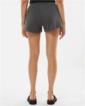 Independent Trading Co. PRM20SRT Women’s Lightweight California Wave Wash Fleece Shorts - Shadow - model back