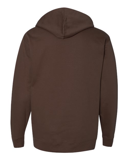 Independent Trading Co. SS4500 Midweight Hooded Sweatshirt - Brown - back