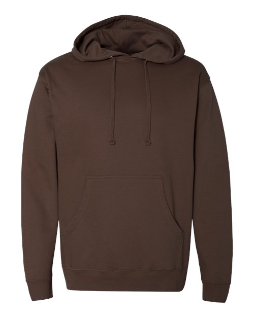 Independent Trading Co. SS4500 Midweight Hooded Sweatshirt - Brown - flat front