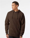 Independent Trading Co. SS4500 Midweight Hooded Sweatshirt - Brown - model front