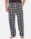 Boxercraft BM6624 Men's Harley Flannel Pants - Charcoal Lavender Tomboy Plaid - model front
