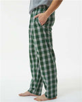 Boxercraft BM6624 Men's Harley Flannel Pants - Green/ Oxford Buffalo - model side