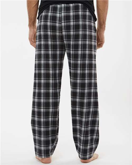 Boxercraft BM6624 Men's Harley Flannel Pants - Heritage Black Plaid - model back