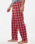 Boxercraft BM6624 Men's Harley Flannel Pants - Heritage Garnet Plaid - model side