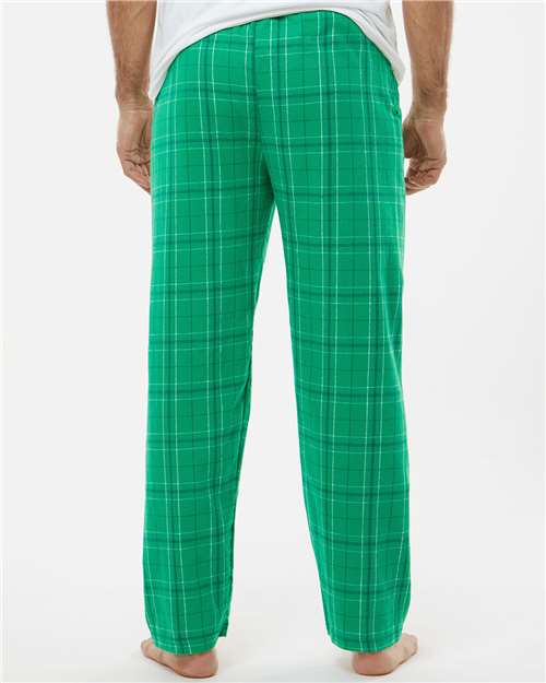 Boxercraft BM6624 Men's Harley Flannel Pants - Kelly Field Day Plaid - model back