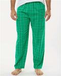 Boxercraft BM6624 Men's Harley Flannel Pants - Kelly Field Day Plaid - model front