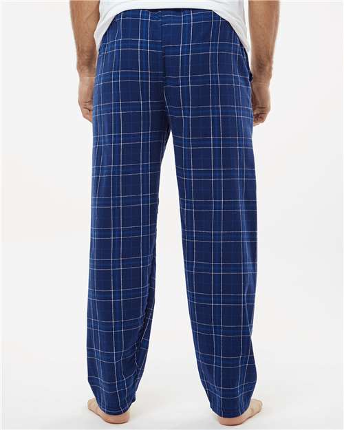 Boxercraft BM6624 Men's Harley Flannel Pants - Navy Field Day Plaid - model back