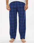 Boxercraft BM6624 Men's Harley Flannel Pants - Navy Field Day Plaid - model front