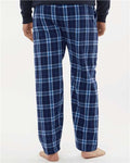Boxercraft BM6624 Men's Harley Flannel Pants - Navy/ Columbia Plaid - model back