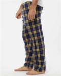 Boxercraft BM6624 Men's Harley Flannel Pants - Navy/ Gold - model side