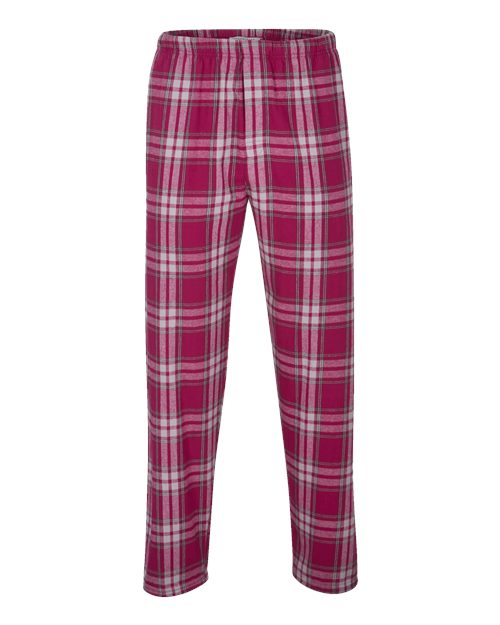 Boxercraft BM6624 Men's Harley Flannel Pants - Orchid Metro Plaid - front