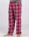 Boxercraft BM6624 Men's Harley Flannel Pants - Orchid Metro Plaid - model front