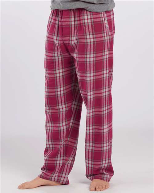 Boxercraft BM6624 Men's Harley Flannel Pants - Orchid Metro Plaid - model front