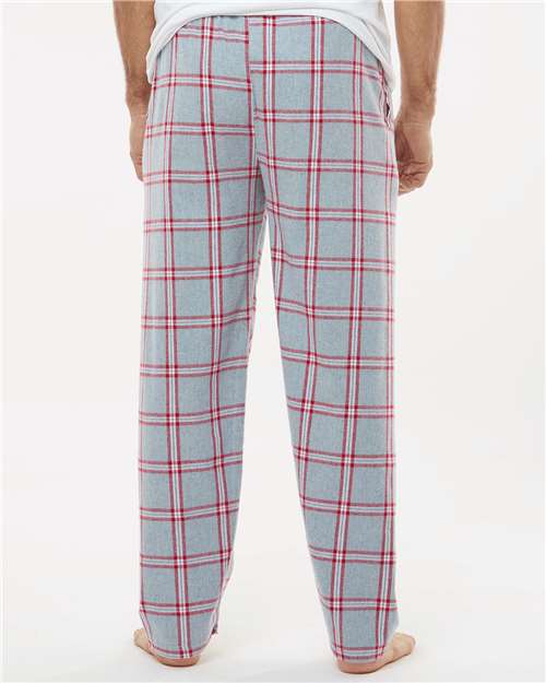 Boxercraft BM6624 Men's Harley Flannel Pants - Oxford Red Tomboy Plaid - model back