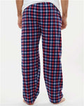 Boxercraft BM6624 Men's Harley Flannel Pants - Red Blue Plaid - model back