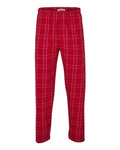 Boxercraft BM6624 Men's Harley Flannel Pants - Crimson Field Day Plaid - front