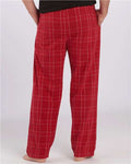 Boxercraft BM6624 Men's Harley Flannel Pants - Crimson Field Day Plaid - model back
