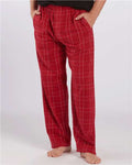 Boxercraft BM6624 Men's Harley Flannel Pants - Crimson Field Day Plaid - model front