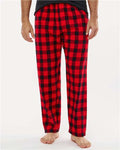 Boxercraft BM6624 Men's Harley Flannel Pants - Red/ Black Buffalo - model front