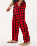 Boxercraft BM6624 Men's Harley Flannel Pants - Red/ Black Buffalo - model side