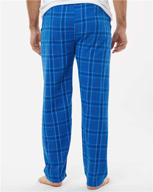 Boxercraft BM6624 Men's Harley Flannel Pants - Royal Field Day Plaid - model back
