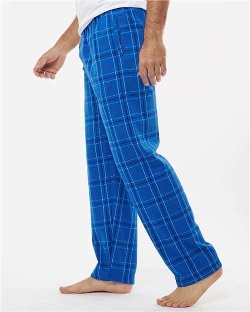 Boxercraft BM6624 Men's Harley Flannel Pants - Royal Field Day Plaid - model side