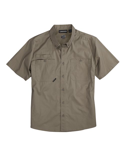 DRI DUCK 4451 Men's Craftsman Woven Short Sleeve Shirt - Rope - front
