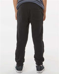 Independent Trading Co. PRM16PNT Youth Lightweight Special Blend Sweatpants - Black - model back