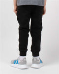 Independent Trading Co. PRM11PNT Toddler Lightweight Special Blend Sweatpants - Black - model back
